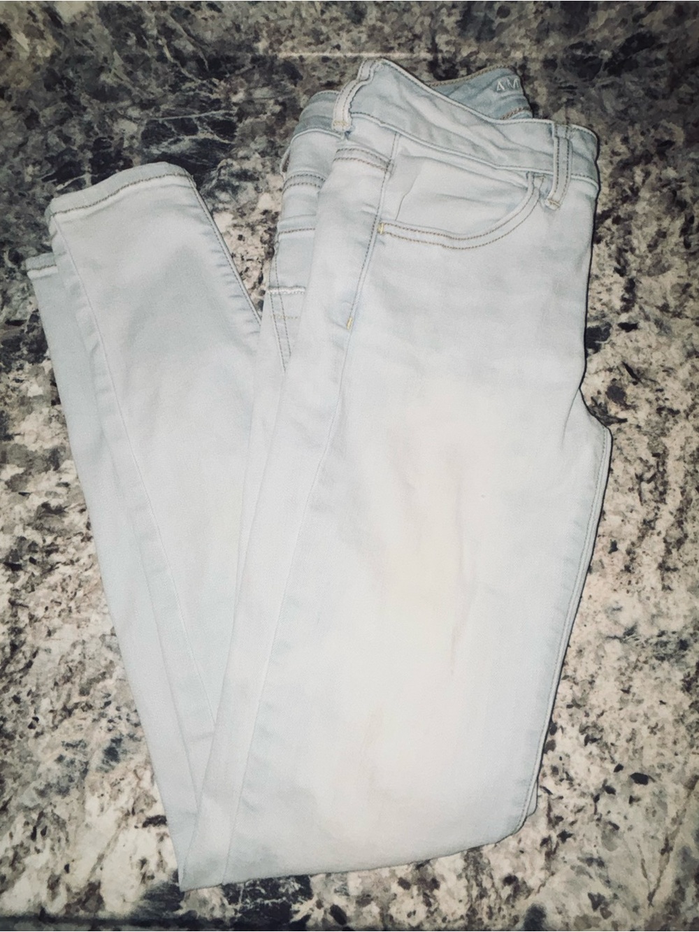 American Eagle Outfitters Pale Blue Skinny Jeans